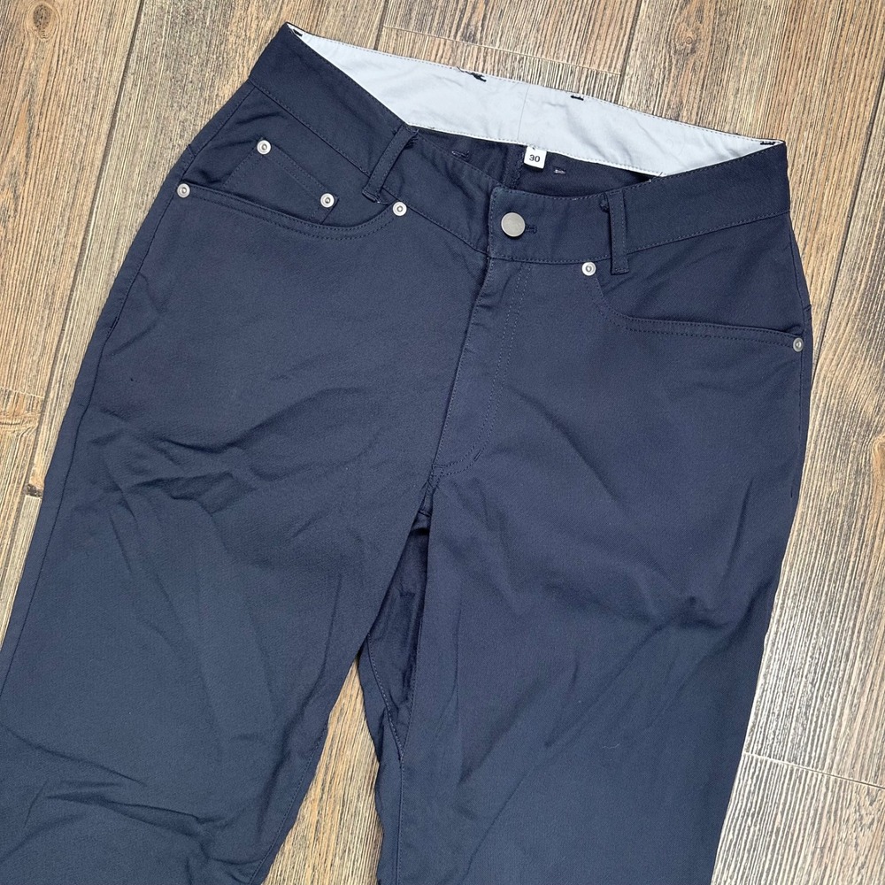 Outlier Slim Dungarees Mens 30x32 Navy Blue Workcloth Doubleweave Tech Pants